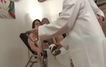 2 fat girls having fun with a doctor